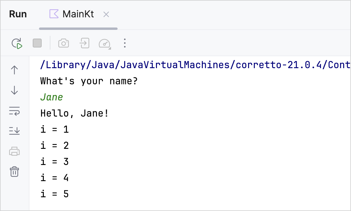 Kotlin 运行输出