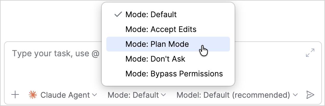 选择 Plan Mode