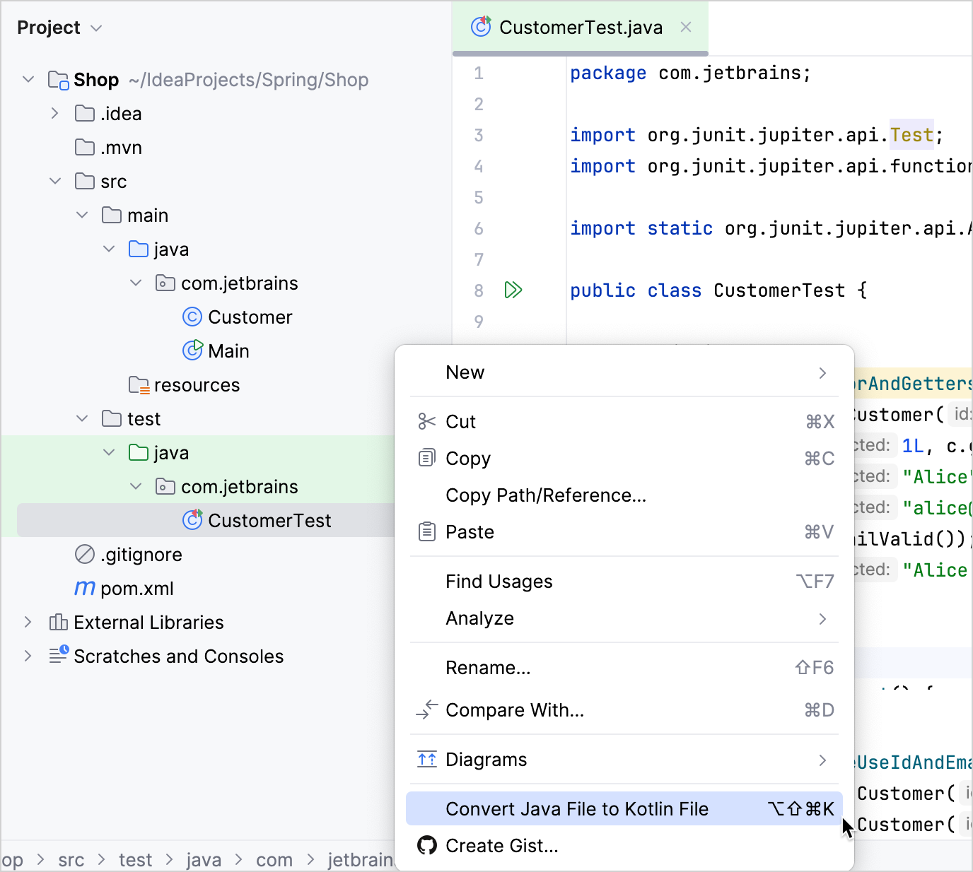 把 Java 转换为 Kotlin