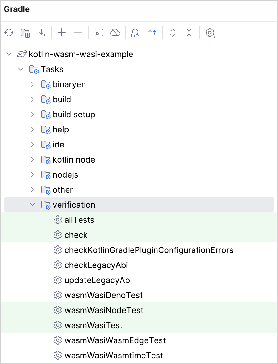 Kotlin/Wasm 与 WASI 测试任务